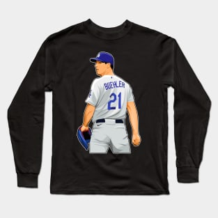 Walker Buehler #21 Wait the Ball Long Sleeve T-Shirt